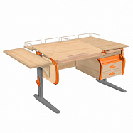 Парта Дэми СУТ-25-05 120 см раздельная с тумбой и тремя приставками Парта Дэми СУТ-25-05 120 см раздельная с тумбой и тремя приставками