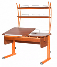 Парта Астек Твин 2 с выдвижным ящиком и надстройкой (выставочный образец)